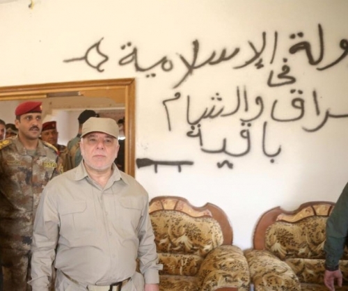 العبادي يعلن تحرير جزيرة الخالدية بالكامل وقتل أعداد كبيرة من الدواعش