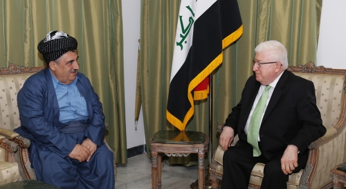 معصوم ومسؤول كردي يؤكدان ضرورة وحدة الصف في البلاد والاقليم