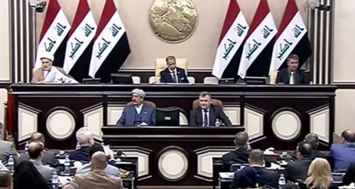 النواب الكرد يقرأون بيانا حول تحرير الموصل
