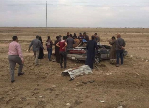 إصابة خمسة اشخاص اثر حادث مروري في المثنى