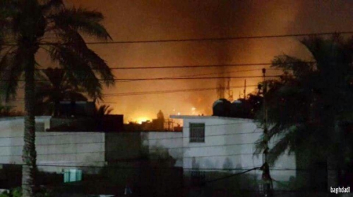 بالصورة.. انفجار بمنطقة الكرادة