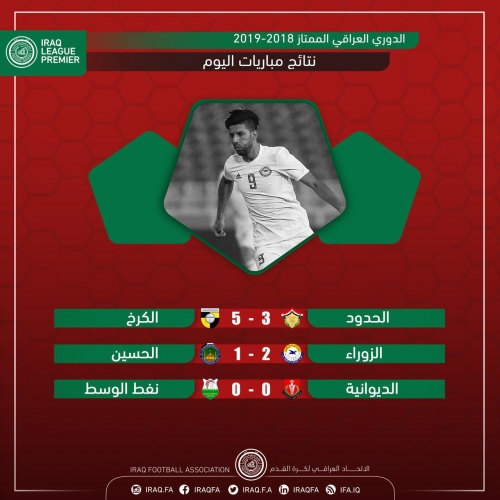 الكرخ يتمسك بالوصافة والزوراء ينجو من فقدان نقاط مباراته