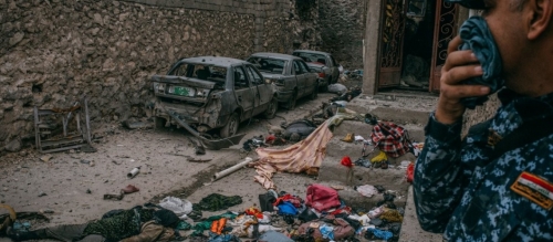 حقوق الإنسان: انتشال نحو 5 آلاف جثة من تحت أنقاض الموصل