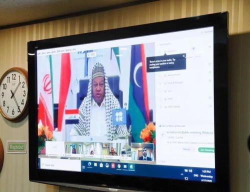 وزير النفط وباريكندو في اجتماع عبر الدائرة التلفزيونية .. التأكيد على أهمية دورالعراق في استقرار اسواق النفط العالمية