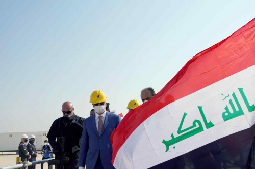 الكاظمي يفتتح البرج الأضخم بصناعة الغاز في ارطاوي بالبصرة